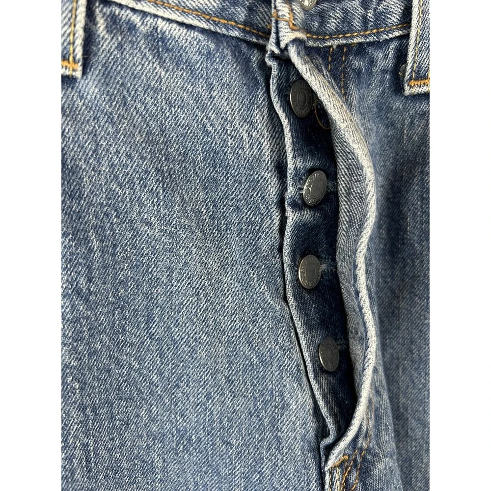 Vtg Levis 501 Jeans Mens 33x34 Med Wash Button Fly WPL 423 Cotton 31x33 Read